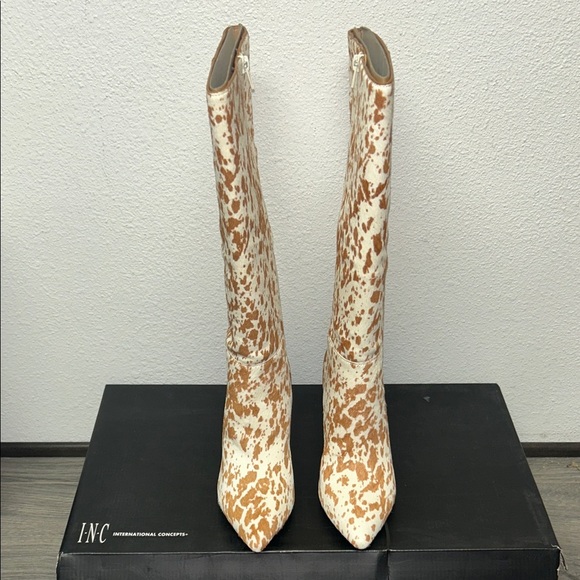 INC Palminahc Animal Print Knee-High Boots - Picture 3 of 5